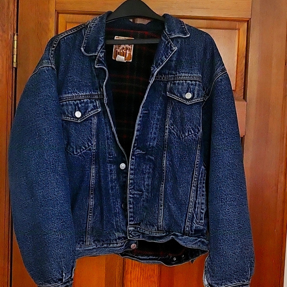 GAP fleeced jean jacket